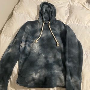 Black and Grey Tie Dye Hoodie